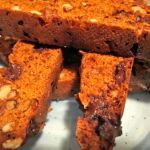 Pumpkin Biscotti with Chocolate Chips and Walnuts