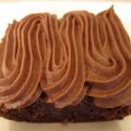 Brownies with Chocolate Malt Buttercream