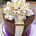 cake bow polkadot1