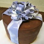 cake bow purple