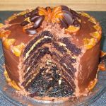 Chocolate Cake with Chocolate and Orange Buttercream