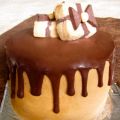Chocolate Cake with Peanut Butter Cream Cheese Frosting