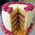 Lemon Cake with Lemon & Raspberry Buttercream