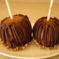 Salted Caramel Apples with Chocolate & Walnuts