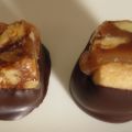 Salted caramels with Pecans on Shortbread Dipped in Chocolate