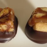 Salted caramels with Pecans on Shortbread Dipped in Chocolate