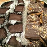 Chocolate-Dipped Salted Caramels and Almond Roca