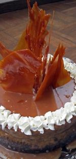 Pumpkin Cheesecake with Salted Caramel